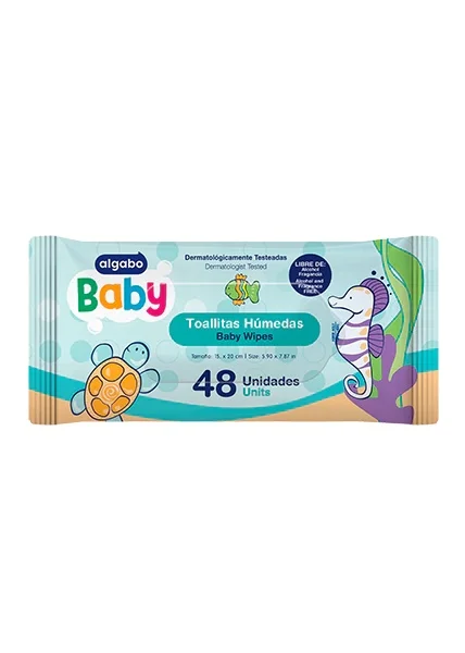 ALGABO BABY TOALLITA HUMEDA X 48U