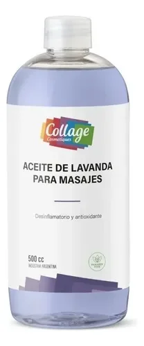 COLLAGE ACEITE  P/MASAJES LAVANDA X500CC