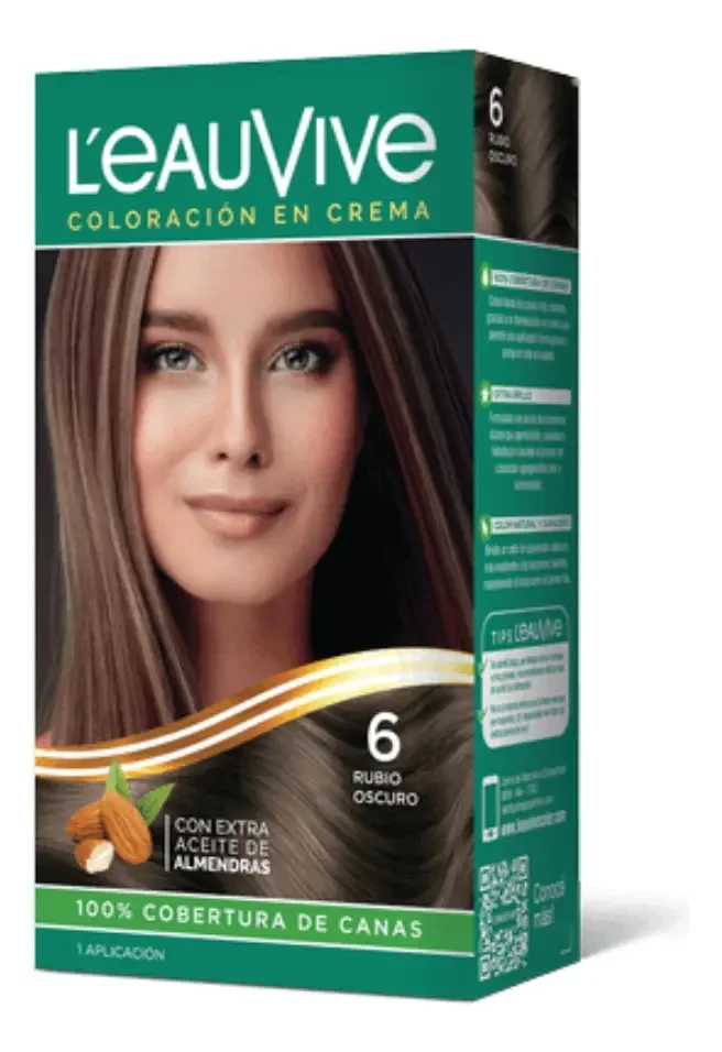 LEAUVIVE COLORACION Nº 6 RUBIO OSCURO