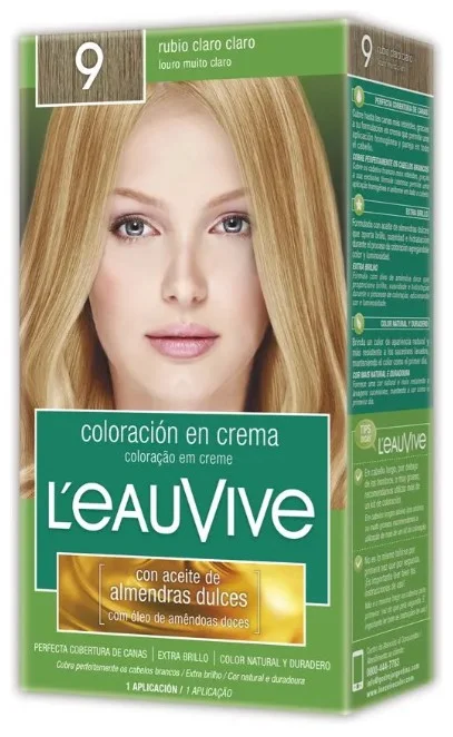 LEAUVIVE COLORACION Nº 9 RUBIO CLARO CLARO