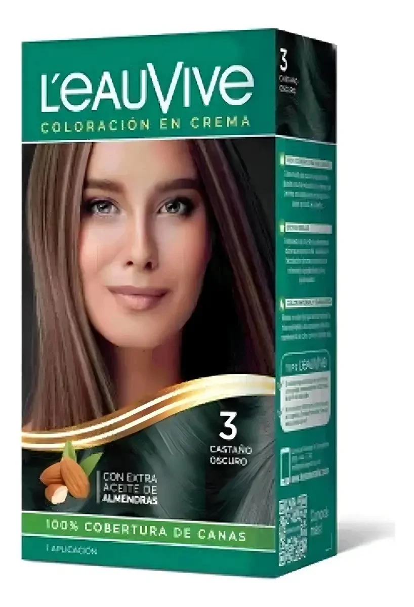 LEAUVIVE COLORACION Nº 3 CASTAÑO OSCURO
