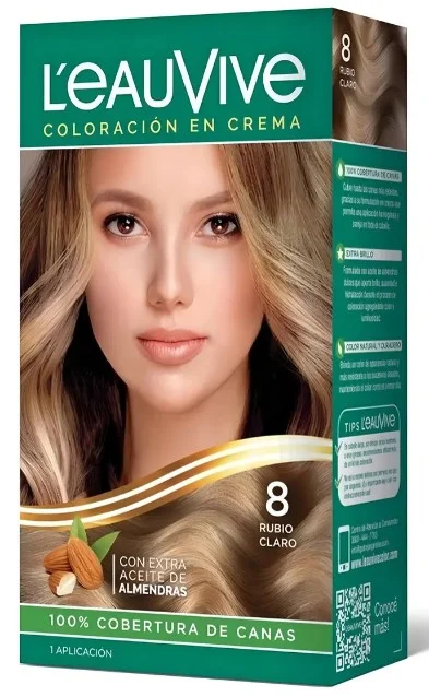 LEAUVIVE COLORACION Nº 8 RUBIO CLARO