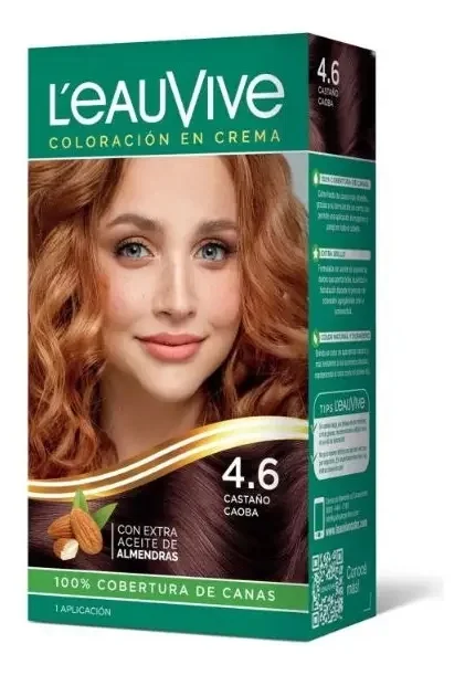 LEAUVIVE COLORACION Nº 4.6 CASTAÑO CAOBA