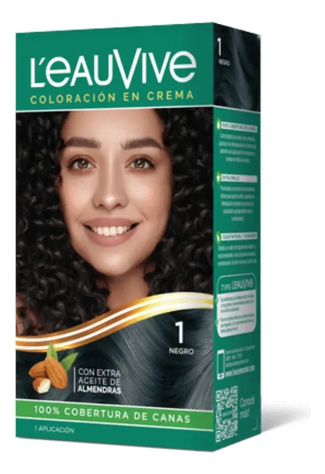 LEAUVIVE COLORACION Nº 1 NEGRO