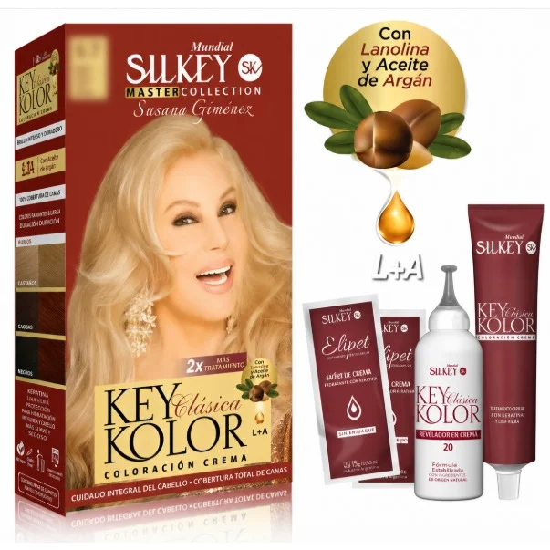 SILKEY COLORACION KIT Nº 7.11 RUBIO MEDIANO CENIZA