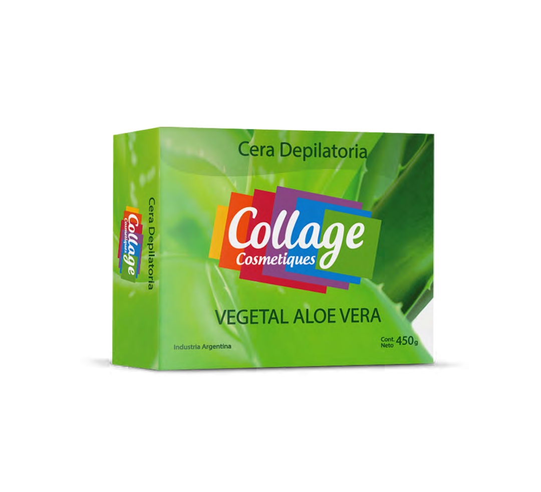 COLLAGE CERA DEPILATORIA VEGETAL ALOE VERA 450GR