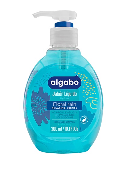 ALGABO JABON LIQ FLORAL RAIN C/VALVULA X 300ML