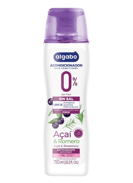ALGABO ACONDICIONAD 0% SIN SAL ACAI Y ROMERO X 750 ML